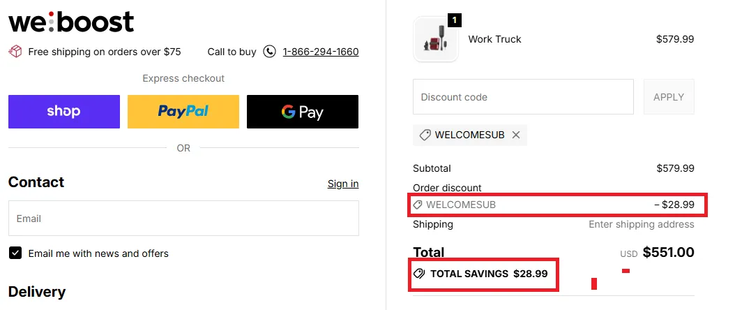 Weboost 10% off discount code